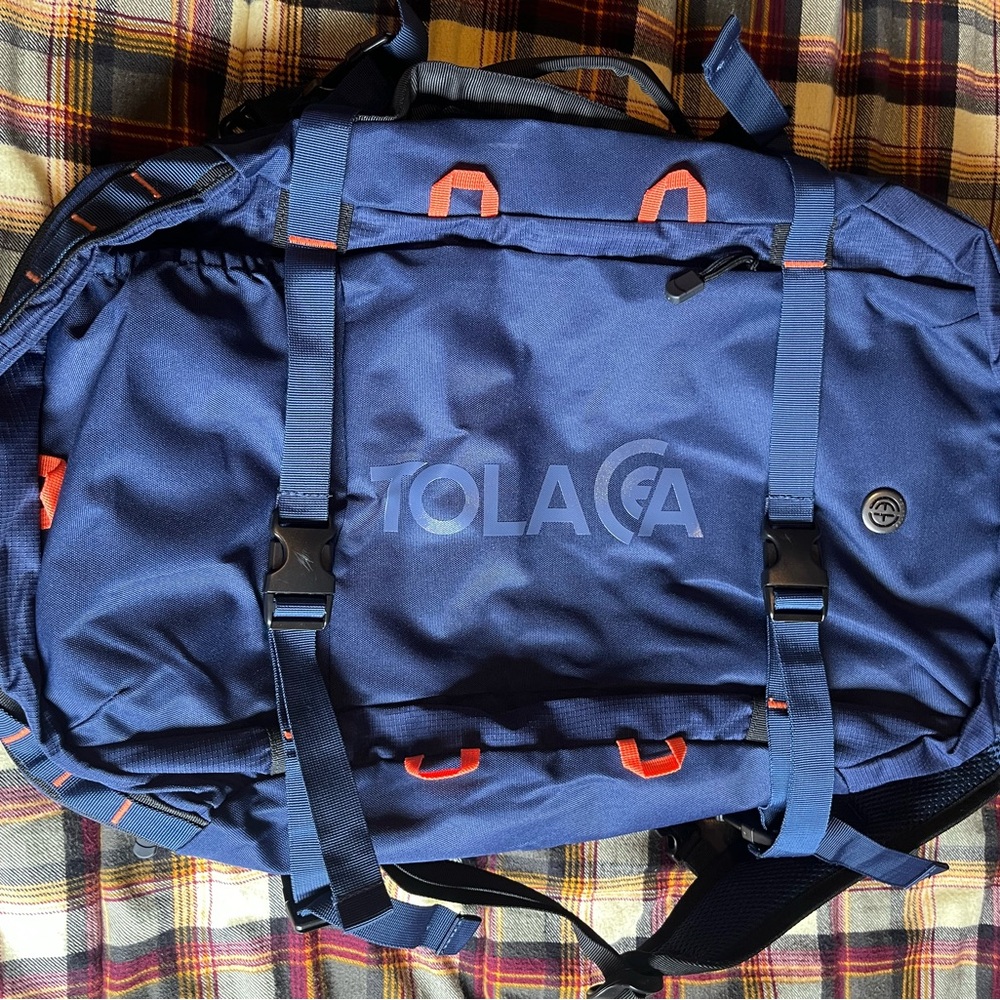 Tolacea Blue and Orange Men's Backpack
